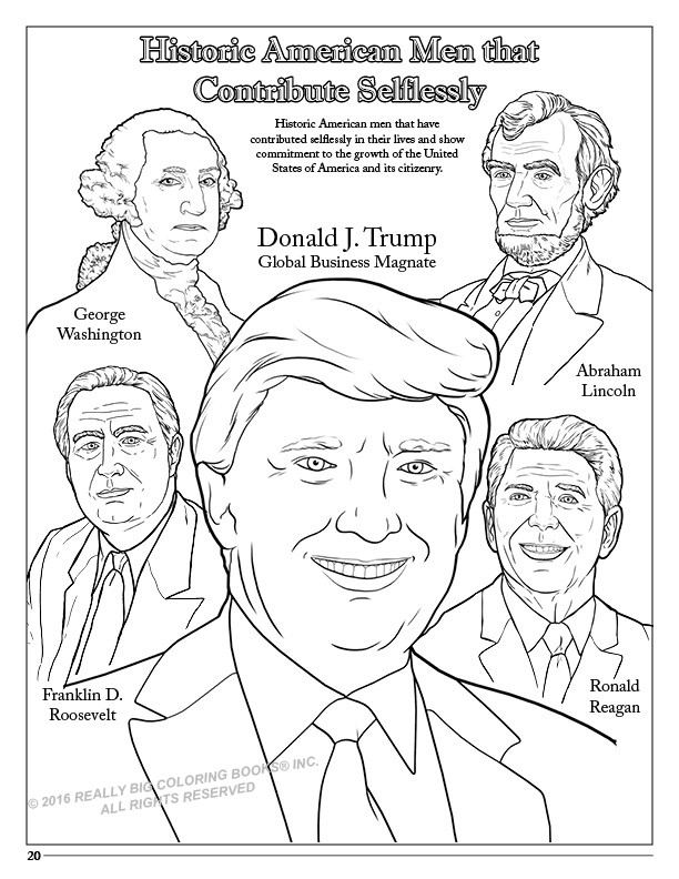 612x792 Donald Trump Coloring Book Sweet Idea