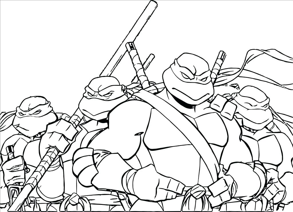 1023x741 Ninja Turtles Coloring Pages Ideal Ninja Turtle Coloring Pages