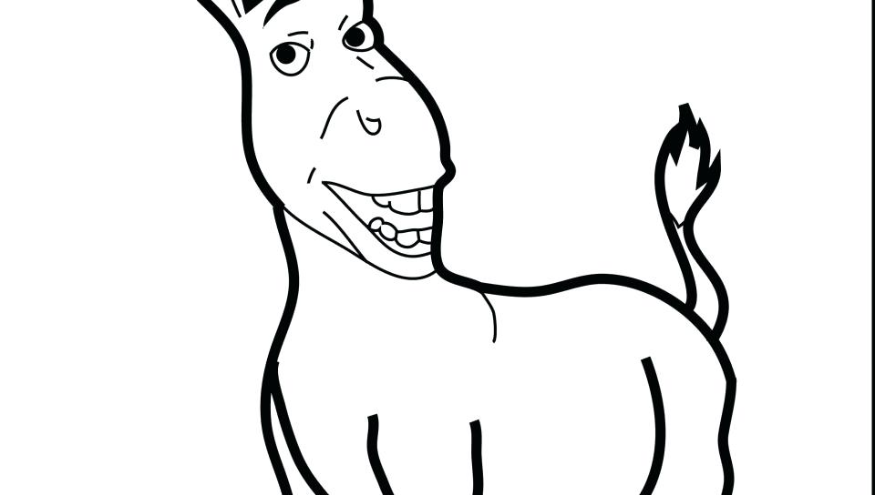960x544 Donkey Coloring Page Donkey Coloring Pages Baby Donkey Kong