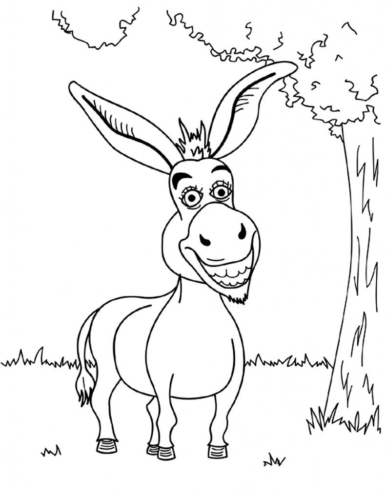 791x1024 Free Printable Donkey Coloring Pages For Kids Donkey, Coloring