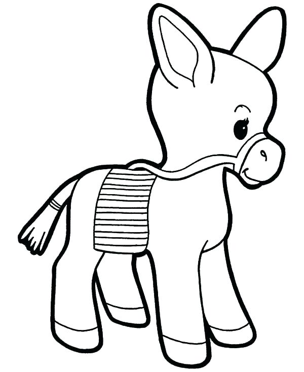 600x734 Donkey Coloring Page Donkey Coloring Page Donkey Coloring Pages