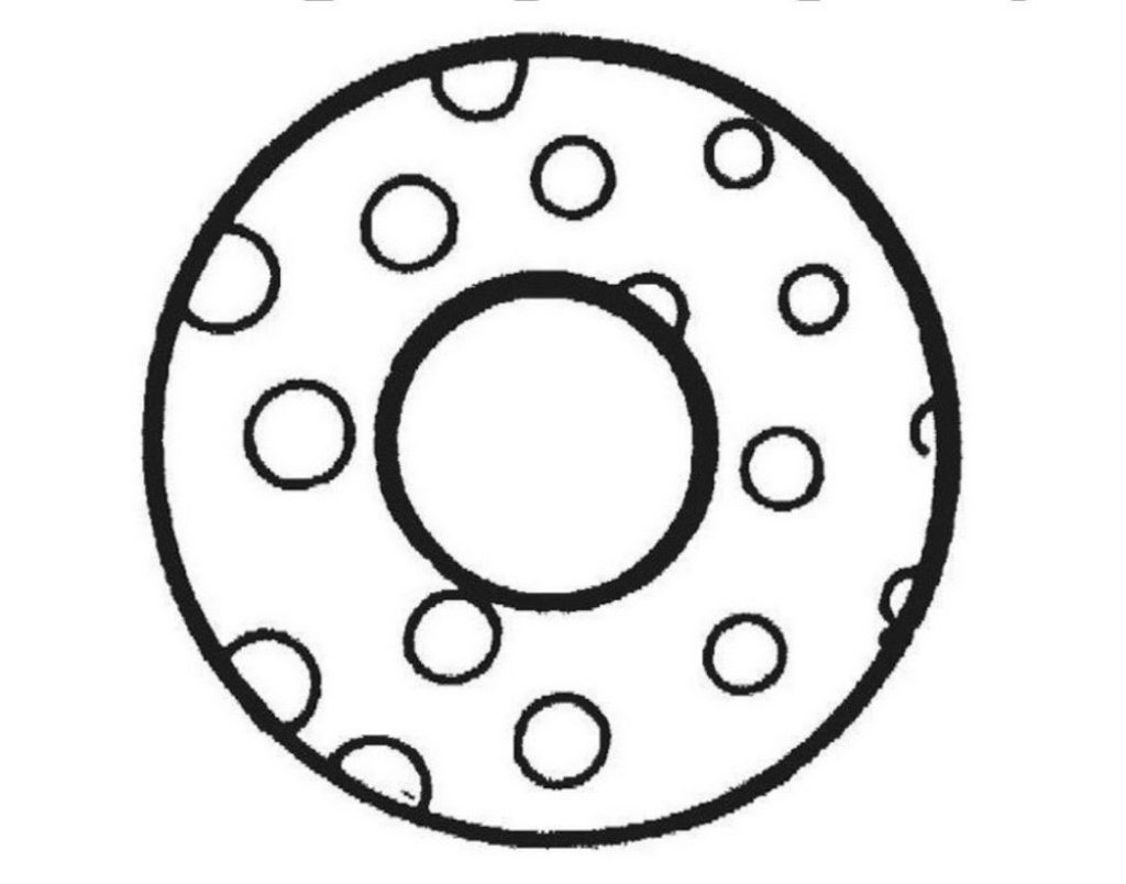 1024x804 Donut Coloring Pages Get Bubbles