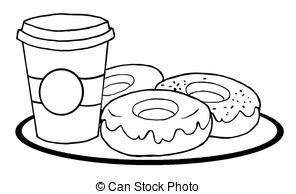 296x194 Donut Coloring Sheet