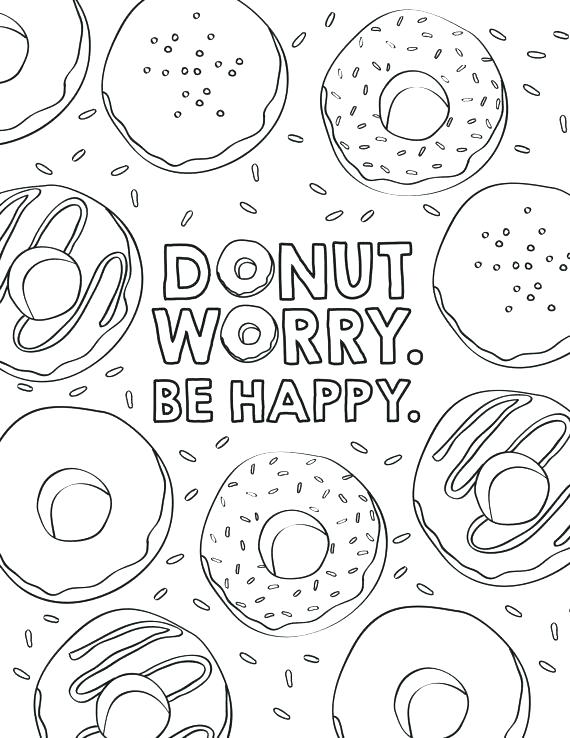 570x738 Doughnut Coloring Page Coloring Page Illustration Box Doughnut