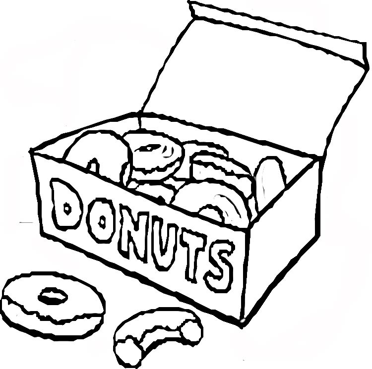 750x745 Donut Coloring Page Best Of Donuts Colouring Pages Cliparts Logo