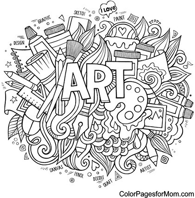 626x636 Doodle Coloring Pages Good Doodle Art Coloring Book