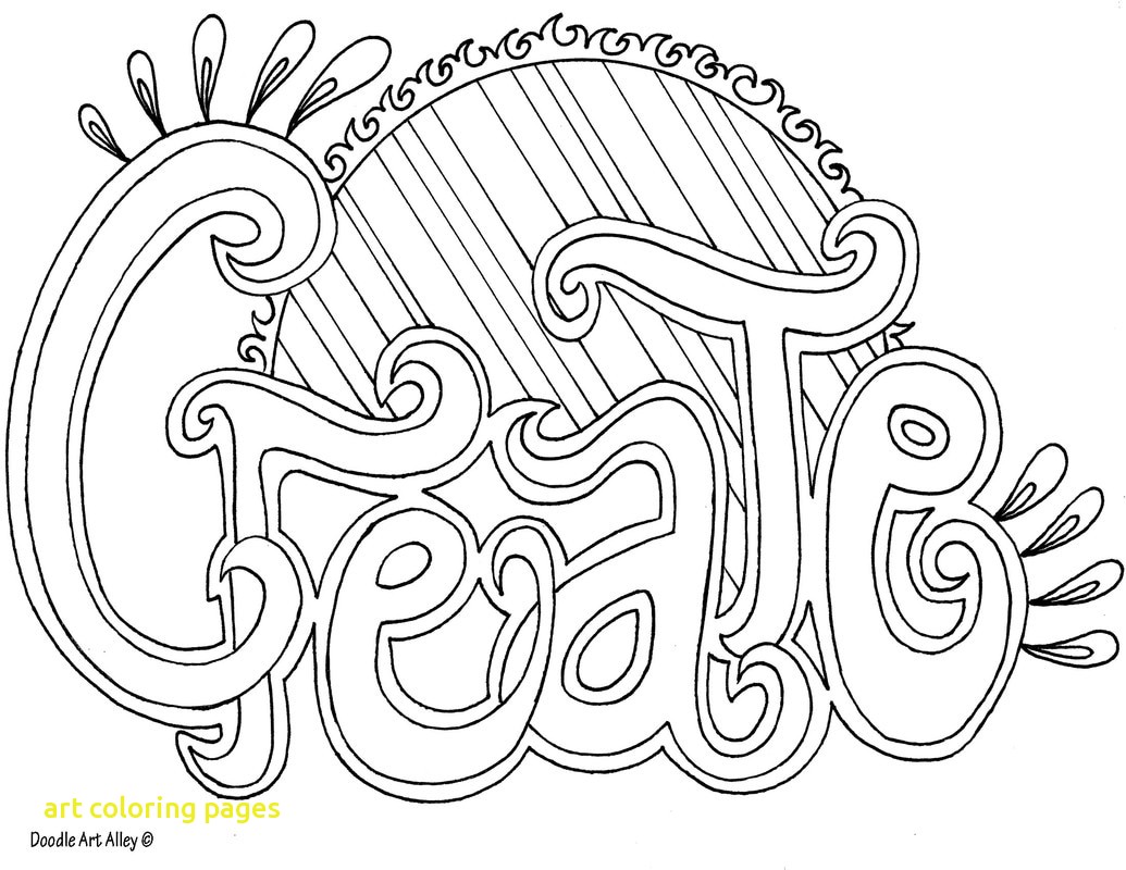 1035x800 Art Coloring Pages With Word Coloring Pages Doodle Art Alley