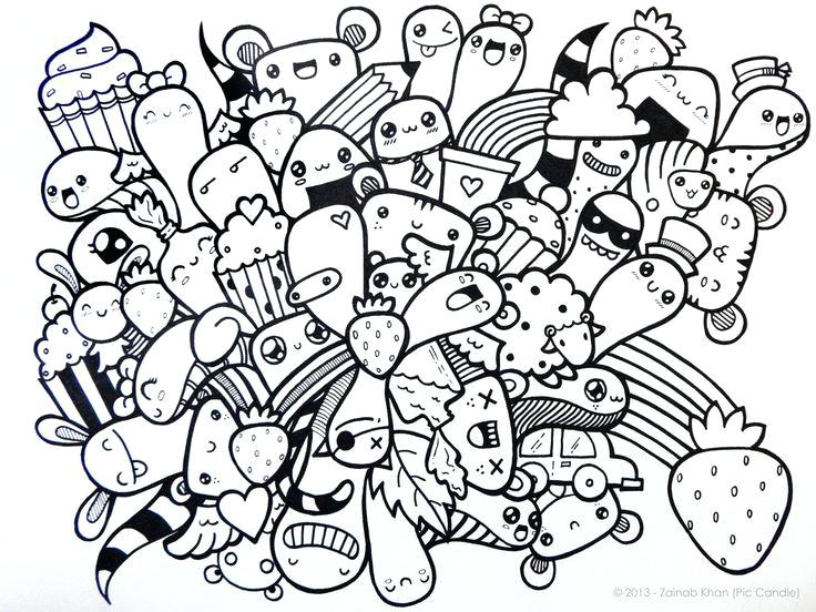 736x552 Free Doodle Coloring Pages Free Printable Doodle Art Coloring