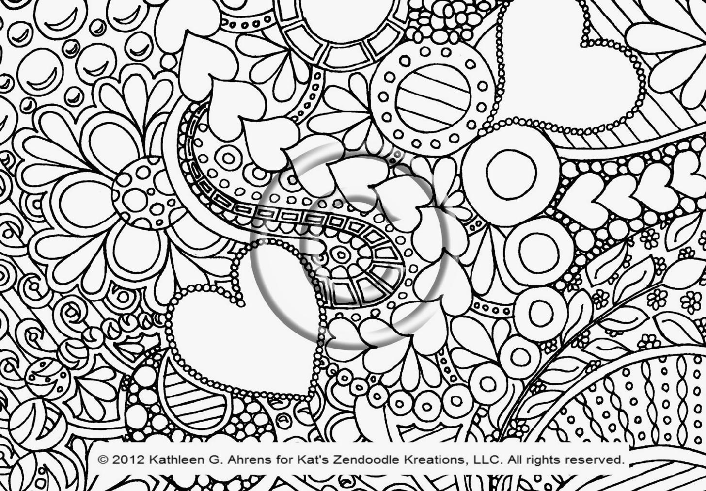1455x1012 Free Printable Doodle Art Coloring Pages