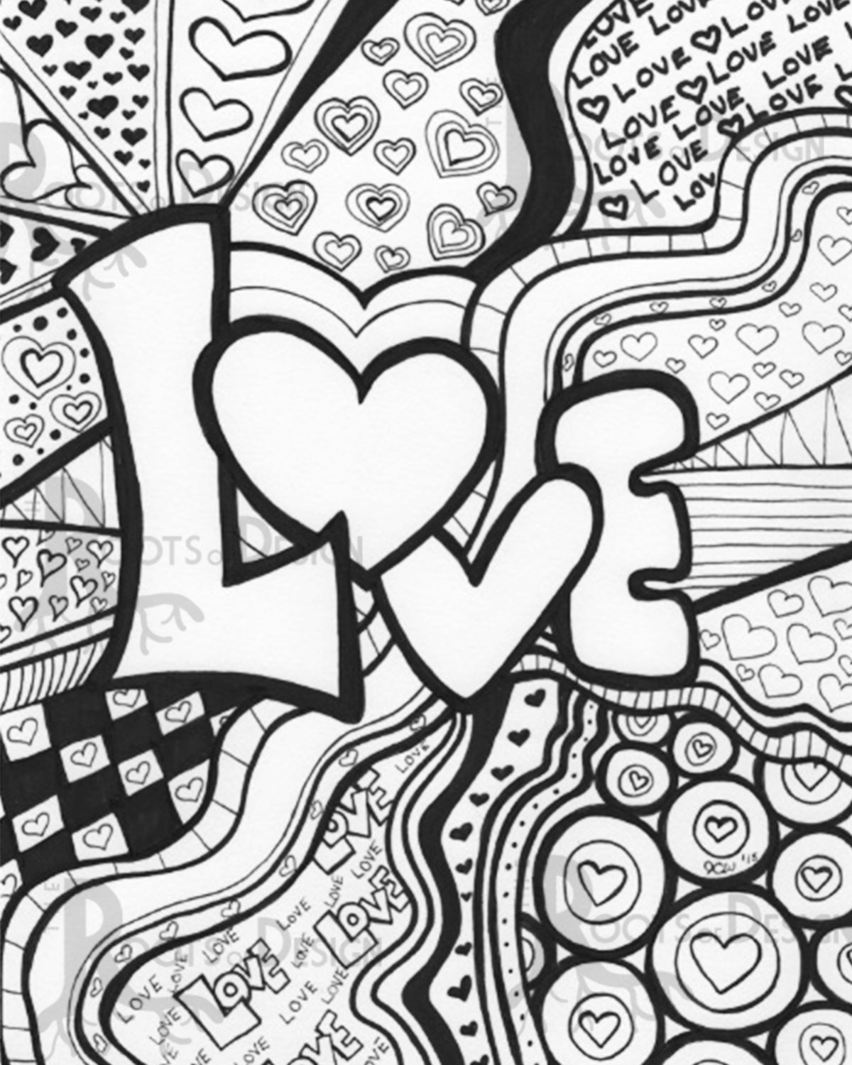 1200x1500 Free Printable Doodle Art Coloring Pages Love Images Gianfreda Net