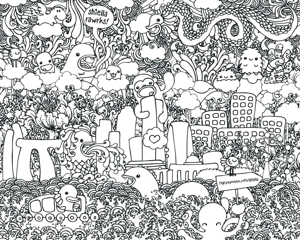 970x776 Free Printable Doodle Art Coloring Pages Free Original Doodle Art