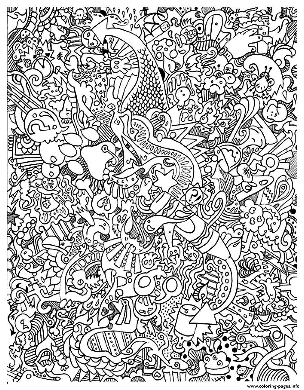 1048x1344 Printable Doodle Art Adult Doodle Art Doodling 15 Coloring Pages