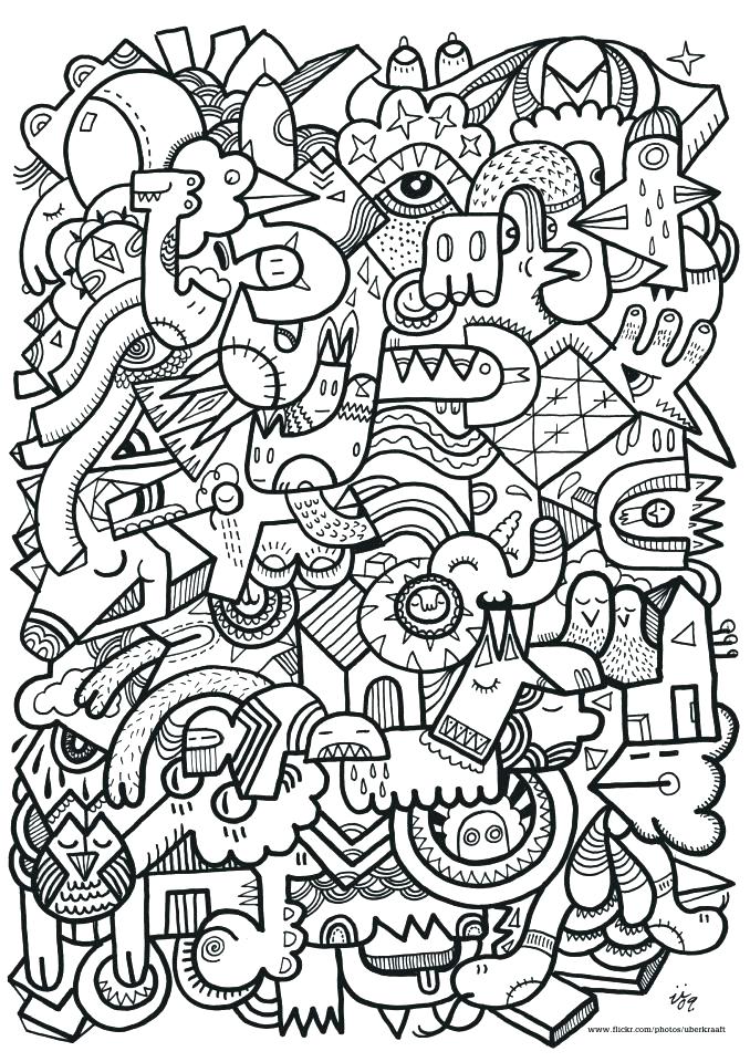 678x960 Doodle Coloring Pages Doodle Art Coloring Pages And Printable