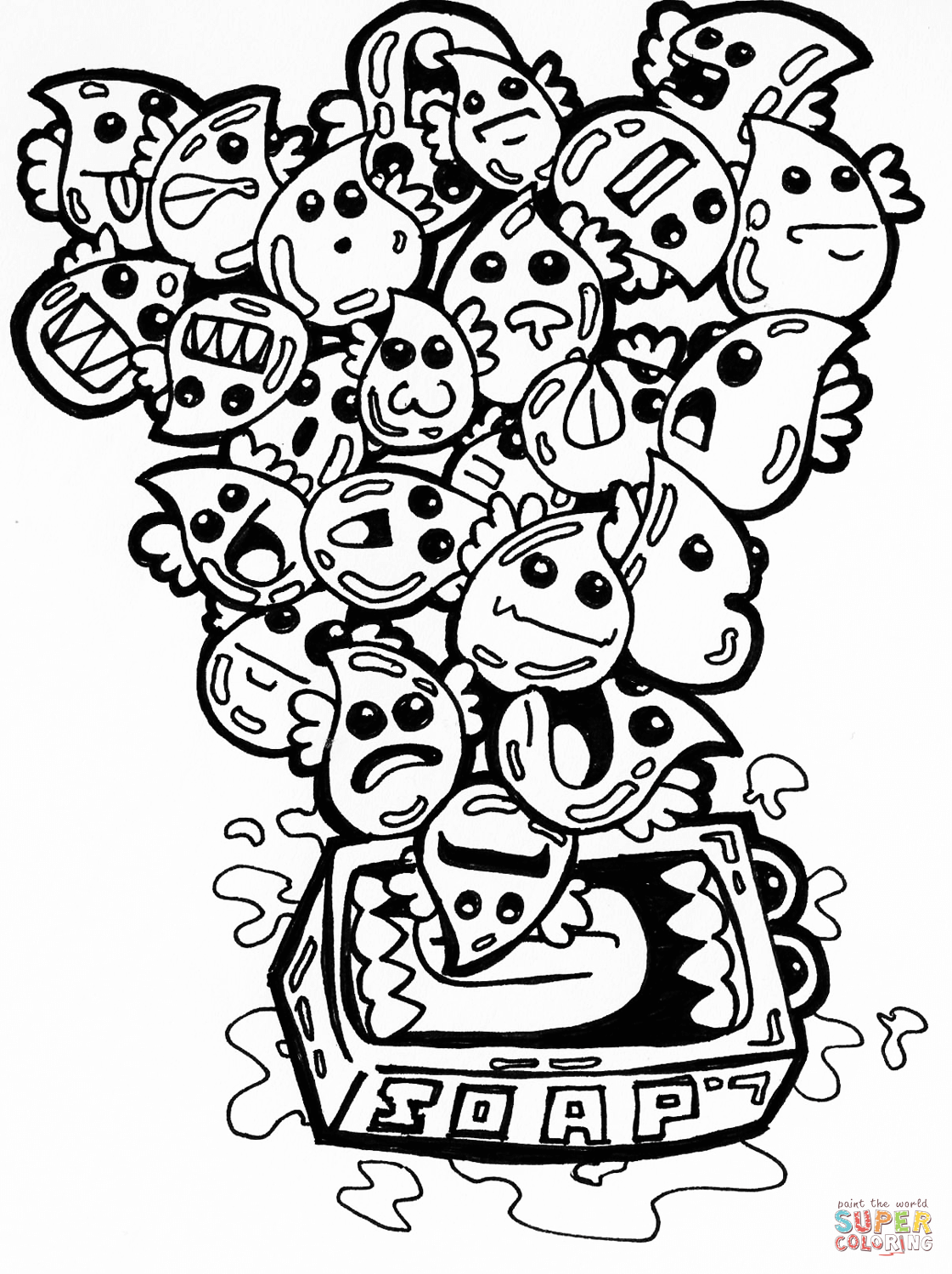 1121x1500 Soap Bubbles Doodle Coloring Page Free Printable Coloring Pages