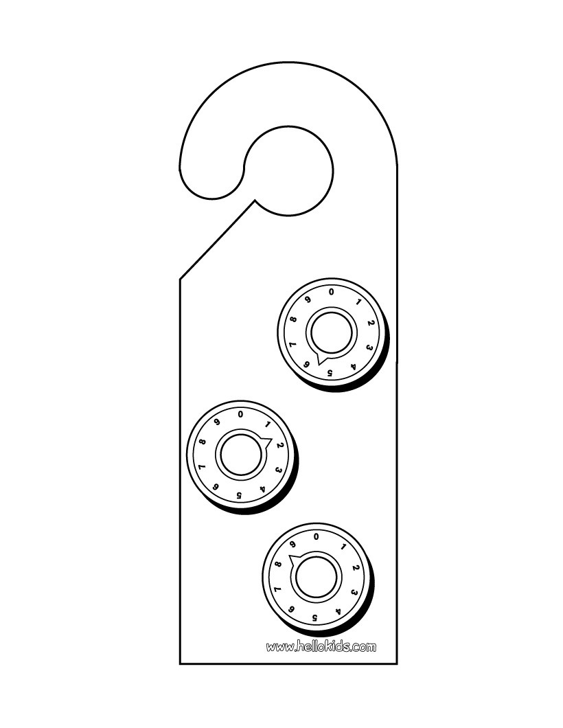 820x1060 Password Door Hanger Coloring Pages