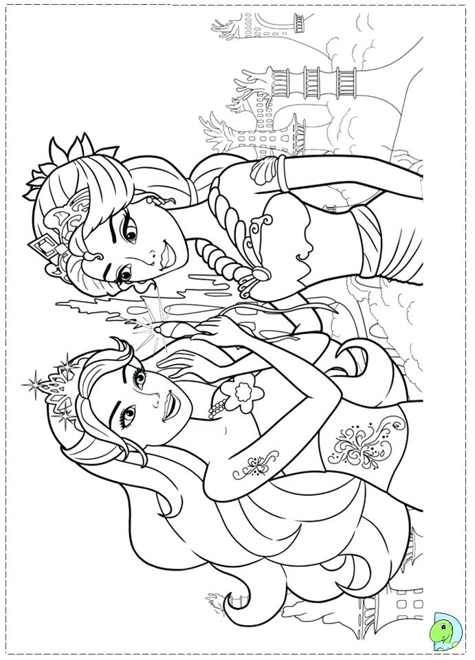 691x960 Barbie And The Secret Door Coloring Pages Game In A Mermaid Tale