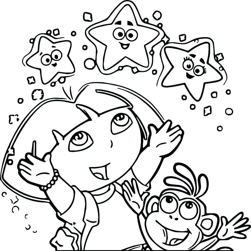 878x879 Dora And Boots Coloring Pages To Print Coloring Pages Coloring