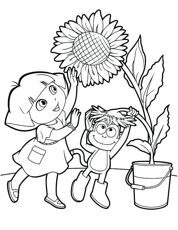 612x792 Dora And Boots Coloring Pages Printable And Boots Coloring Pages