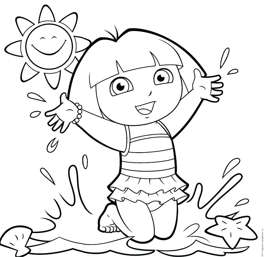 878x848 Dora Coloring Pages Coloring Pages 1 Dora And Friends Coloring