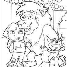 220x220 Dora's Friends Coloring Pages