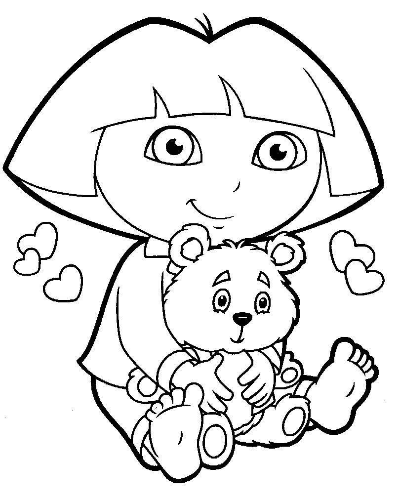 808x1016 Dora Coloring Page Nice Pages And Book Ribsvigyapan Dora Dora