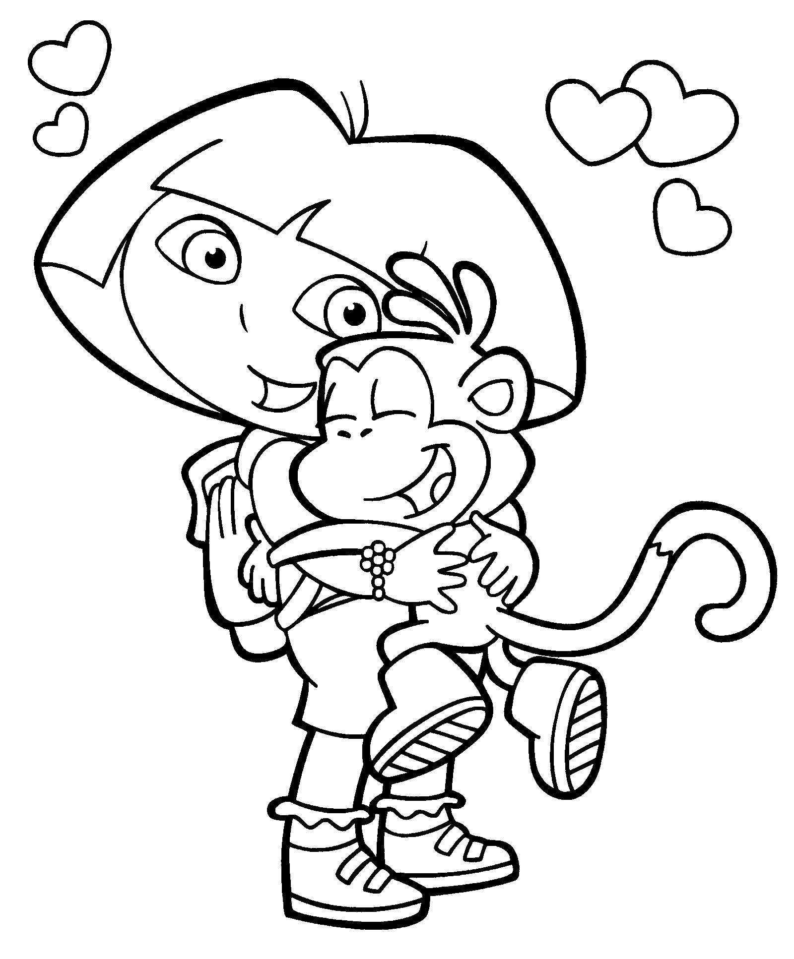 1600x1934 Free Dora Pictures To Print And Color Dora Coloring