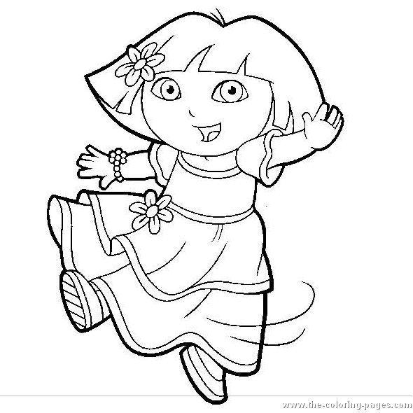 590x590 Dora Coloring Page Fun Free Credit Report, Credit