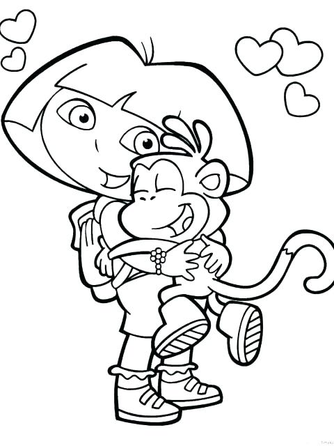 480x640 Printable Dora Coloring Pages Color Page Coloring Pages Printable