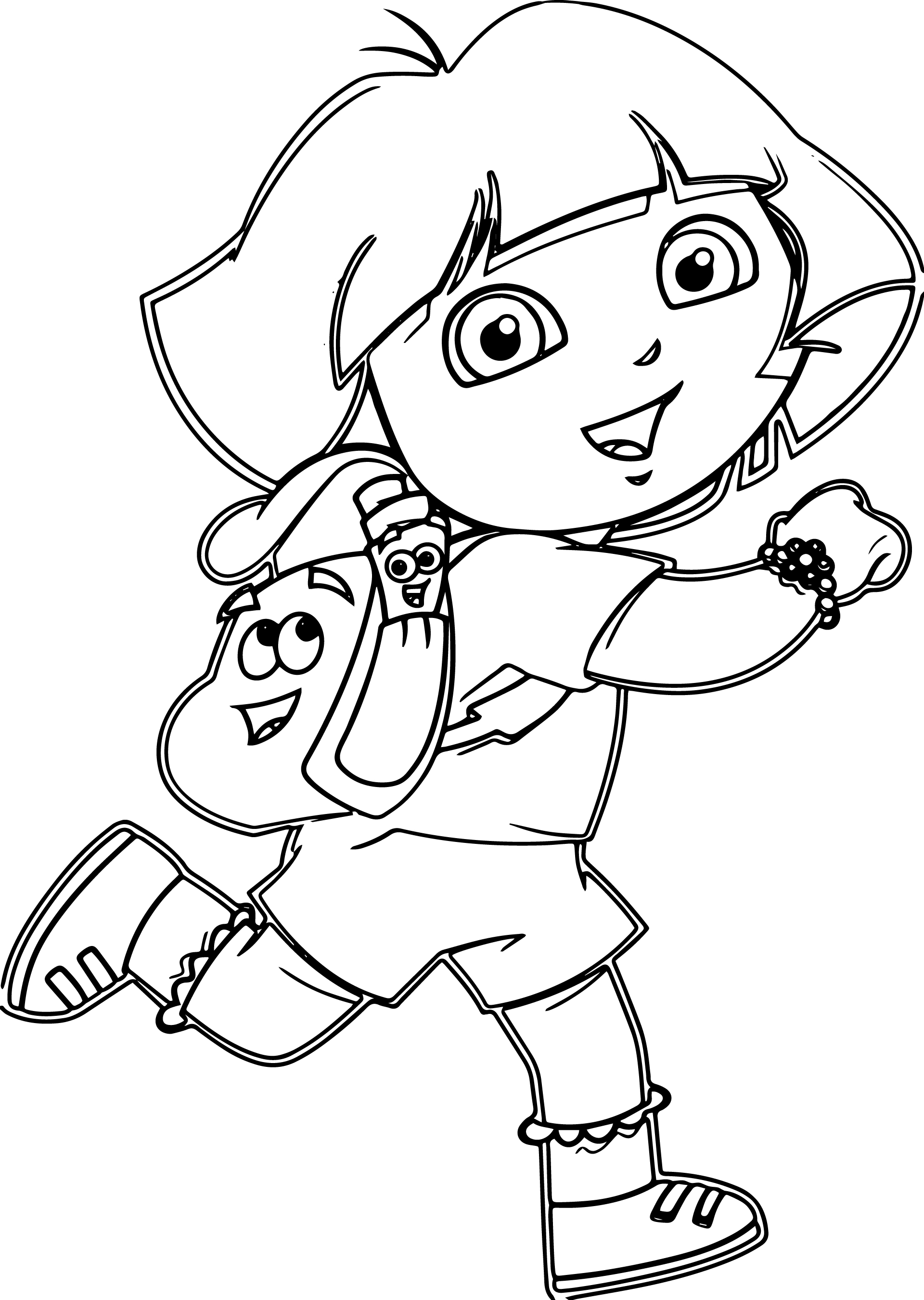 1920x2699 Dora Cartoon Coloring Pages Cartoon