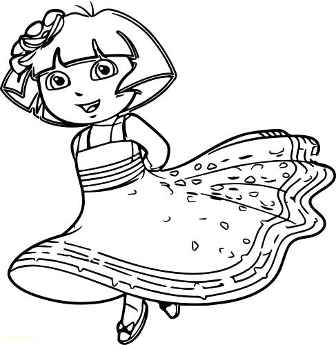 487x500 Dora Colouring Book Large Size Of Coloring Pages Top The Explorer
