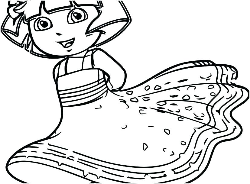 827x609 Dora The Explorer Colouring Pictures Games Free Coloring Pages