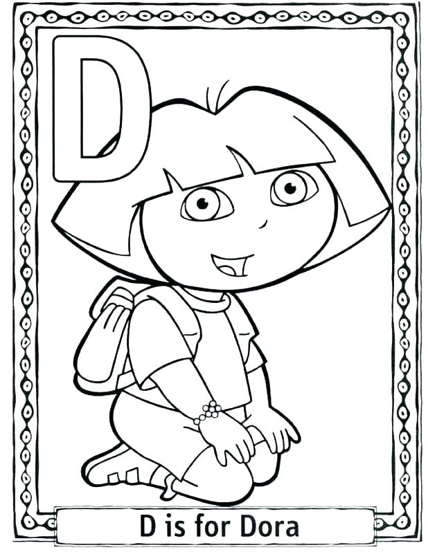 618x798 Free Printable Dora Easter Coloring Pages Online D For Cartoon
