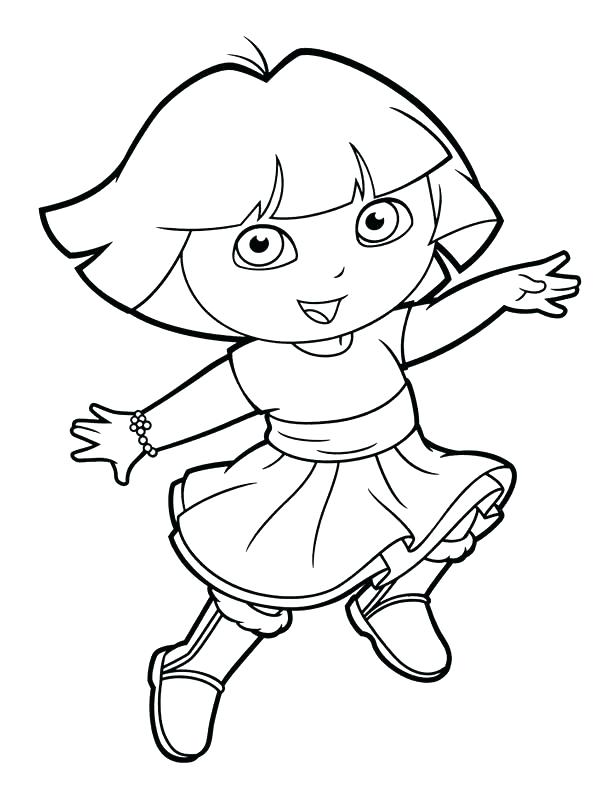 612x792 Printable Dora Coloring Pages Backpack Backpack Coloring Page