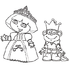 230x230 Dora Coloring Pages