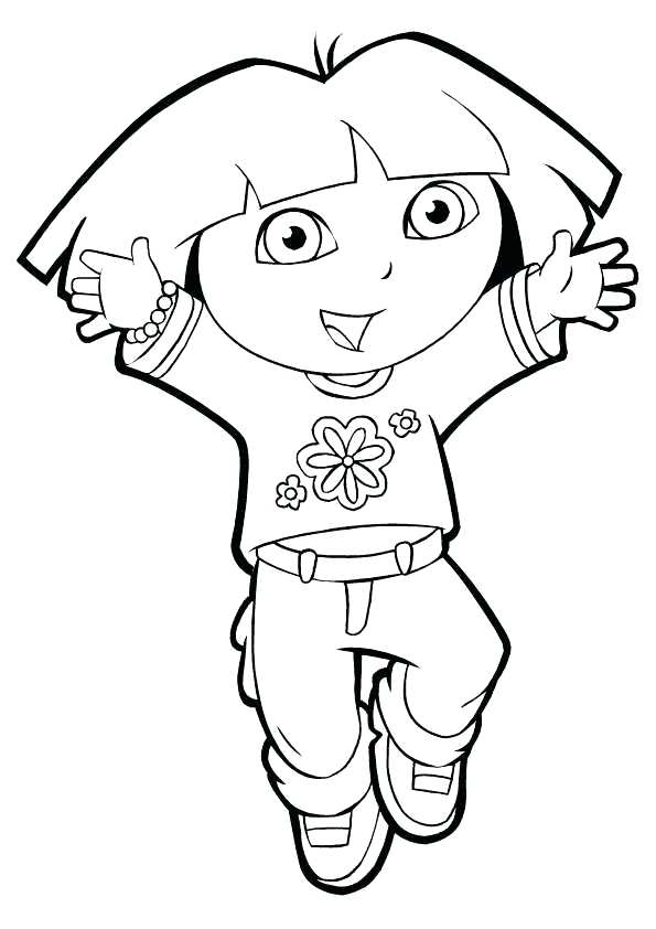 595x842 Dora Printable Coloring Pages 1 The Explorer Colouring Sheets