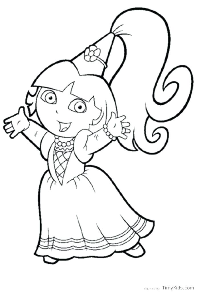 691x1024 Dora Color Pages