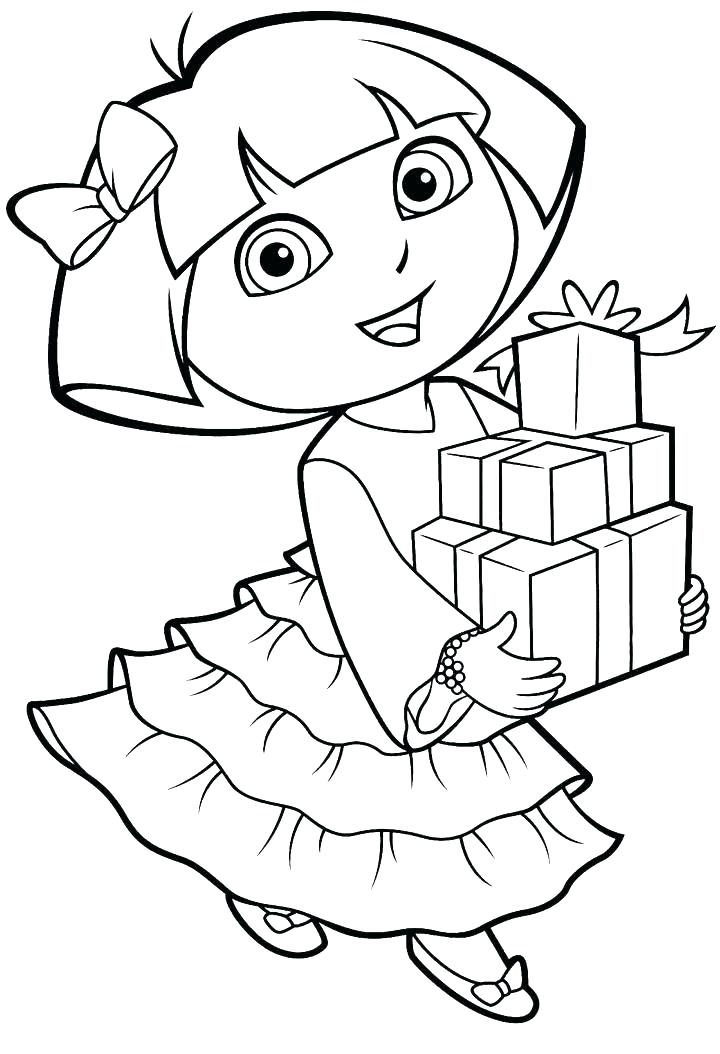 720x1054 Dora Coloring Pages Printable Coloring Pages And Boots Coloring