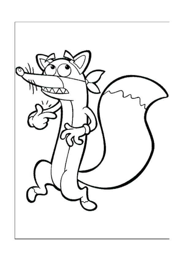 600x849 Dora Explorer Coloring Pages Free Printable Dora The Explorer