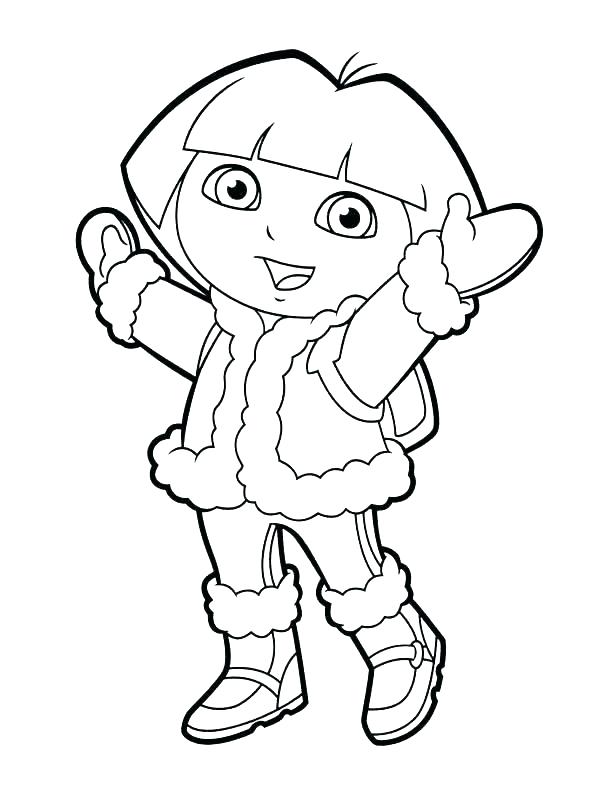 612x792 Explorer Coloring Pages Dora The Explorer Coloring Pictures