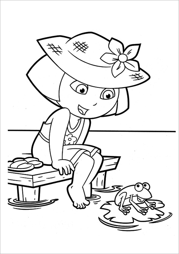 Dora The Explorer Printable Coloring Pages