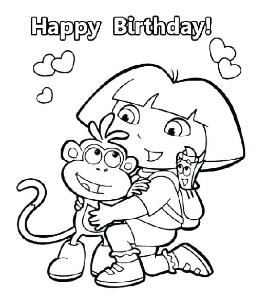 520x592 Dora Printable Coloring Pages Coloring Pages Printable Free