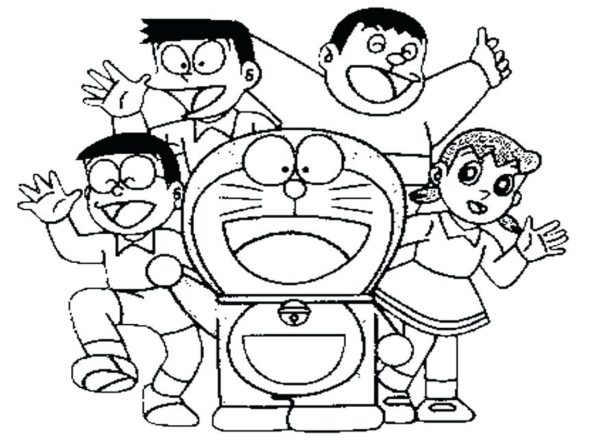 866x650 Doraemon Coloring Pages Friends Coloring Pages Doraemon