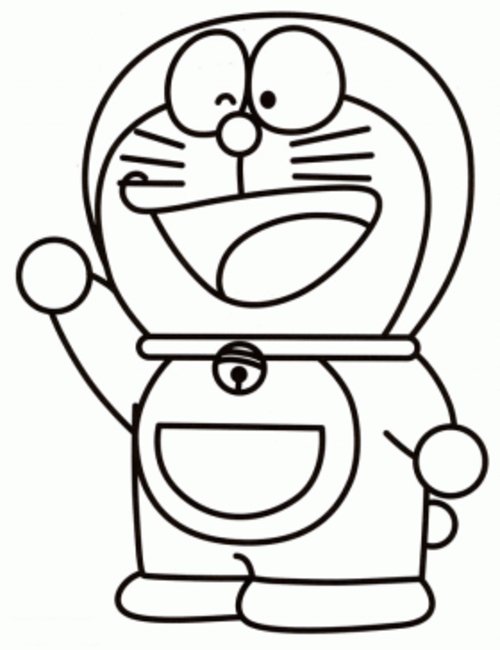 500x650 Doraemon And Nobita Coloring Pages