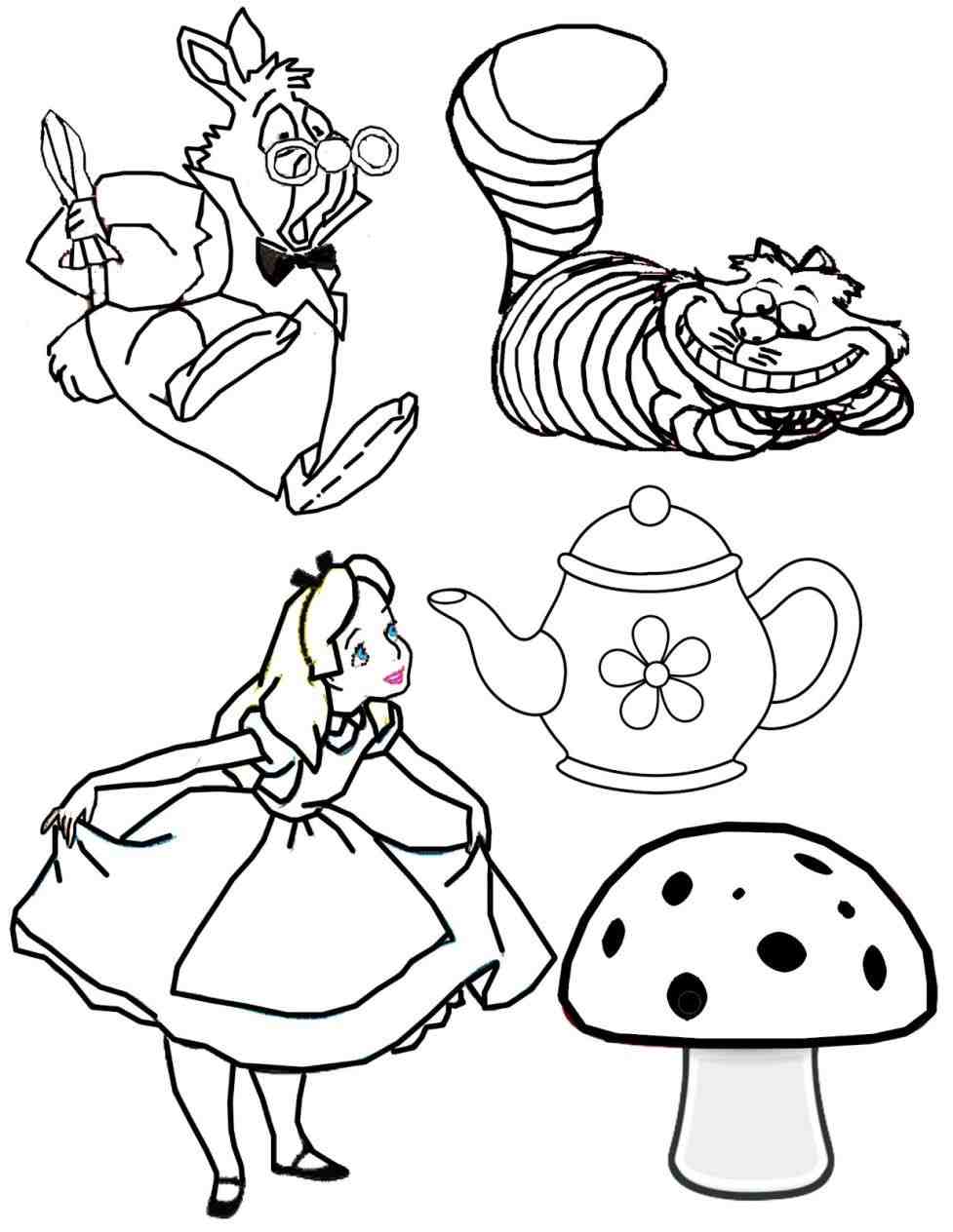 977x1264 Coloring The Dormouse Alice In Wonderland Alice In Wonderland
