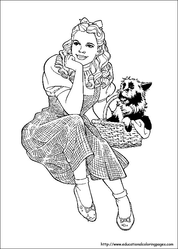 567x794 Wizard Of Oz Coloring Pages Free For Kids