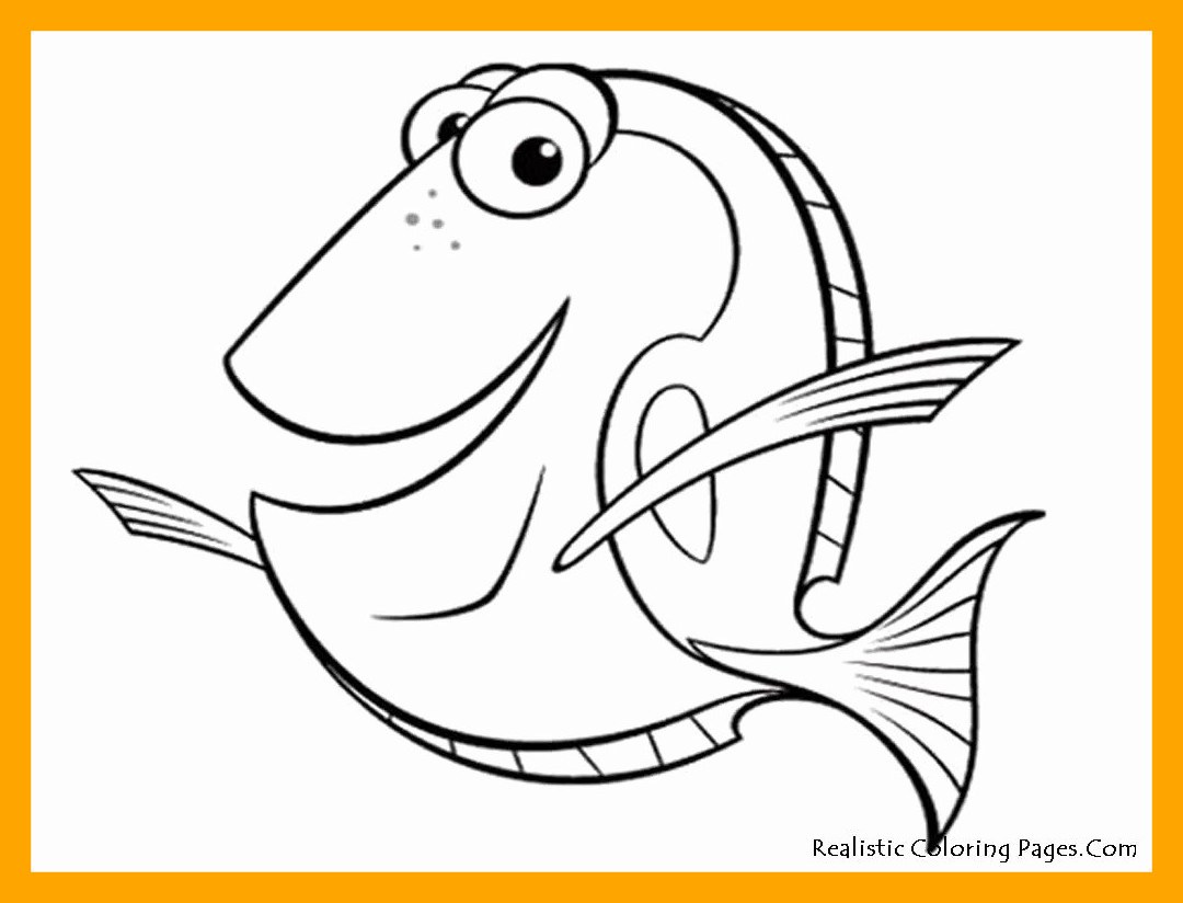 Dory Finding Nemo Coloring Pages