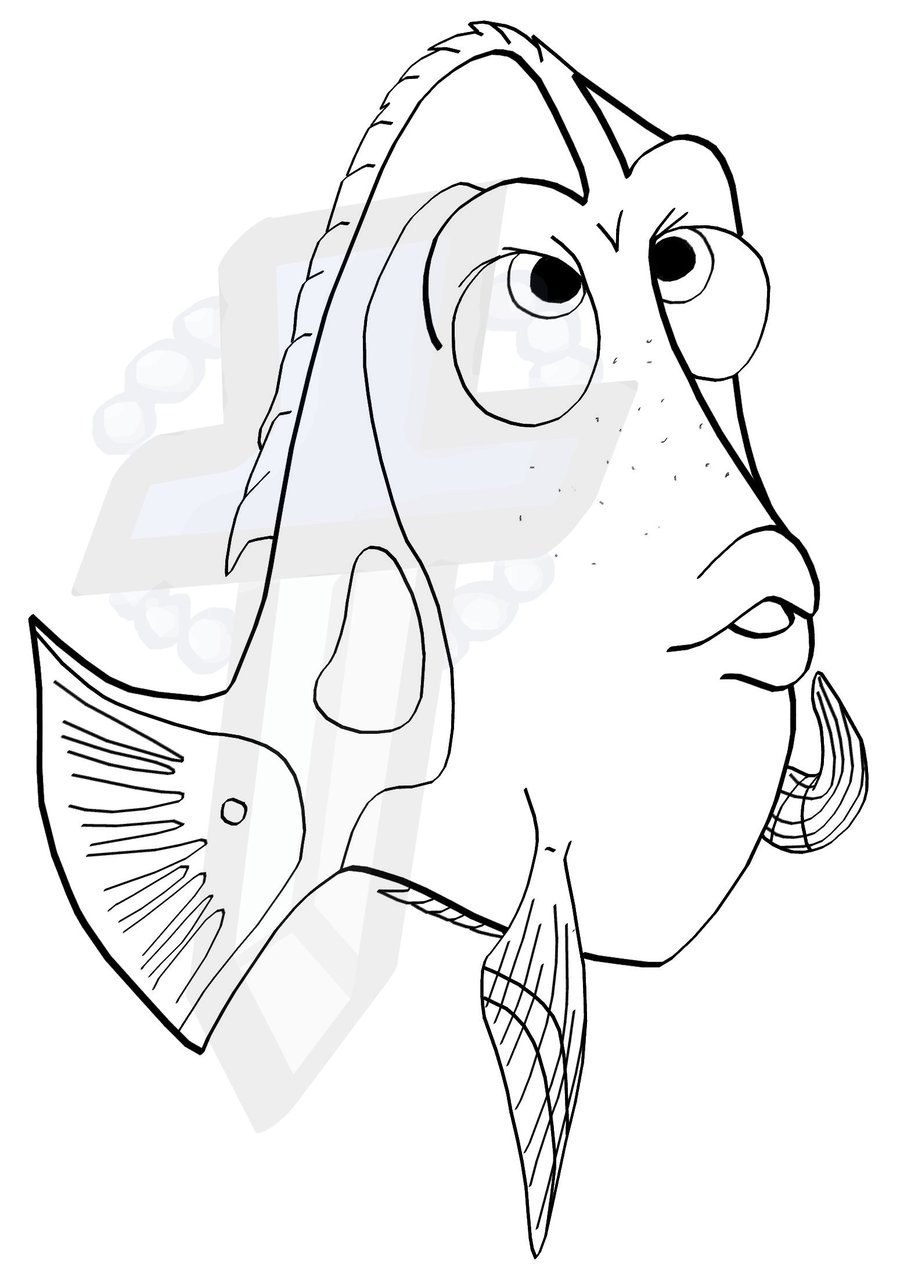 900x1279 Dory Coloring Page By Areonn On Coloring Page Dory