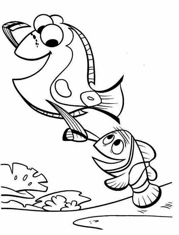 600x788 Top 10 Finding Nemo Coloring Pages Cute For Kids