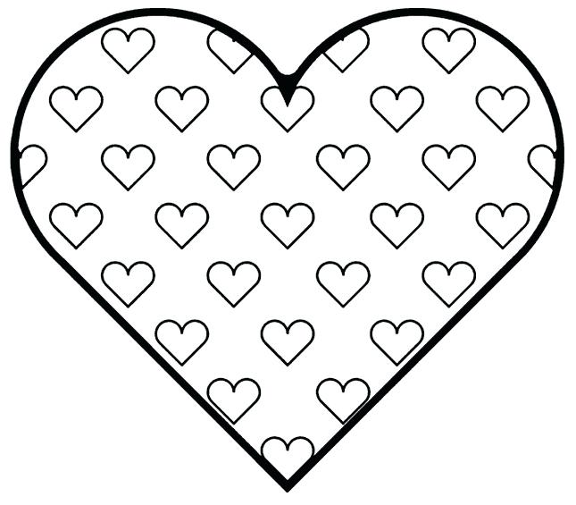 645x565 Heart Coloring Pages Double Heart Coloring Pages Heart Coloring