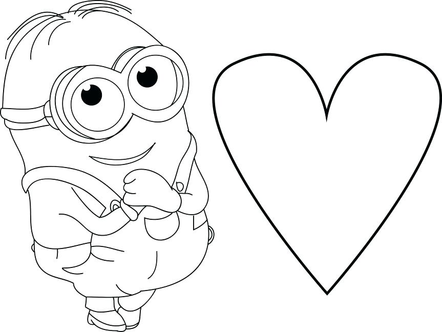 863x648 Heart Shape Coloring Page Love Heart Colouring Page Small Heart